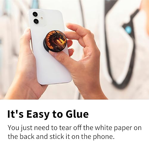 Miniatura 10 de Paquete de 2 fundas de teléfono para dedos, Pop it para teléfono, agarre de teléfono con soporte expandible compatible con todos los teléfonos y