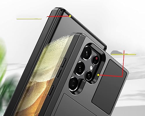 Miniatura 3 de Funda deslizante para Samsung Galaxy S22 Ultra de 6.8 pulgadas 2022 Premium a prueba de golpes de cuerpo completo para Samsung Galaxy S22 Ultra 6.8"