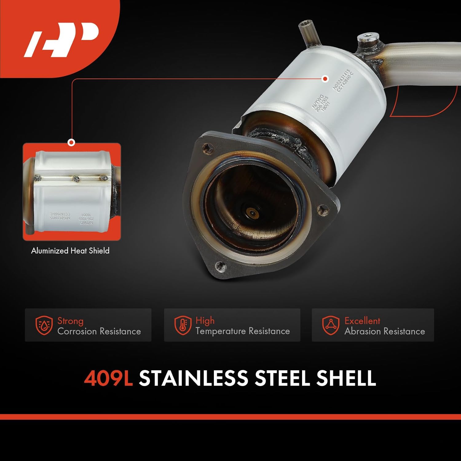 A-Premium Front Catalytic Converter Kit Direct-Fit Compatible with Suzuki SX4 2007 2008 2009 2.0L, E.P.A. Compliant