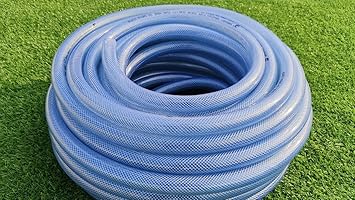 Sylix High Pressure Braided Clear Flexible PVC Tubing Heavy Duty pipe (50mm - 2 Inch, 5 Meter)