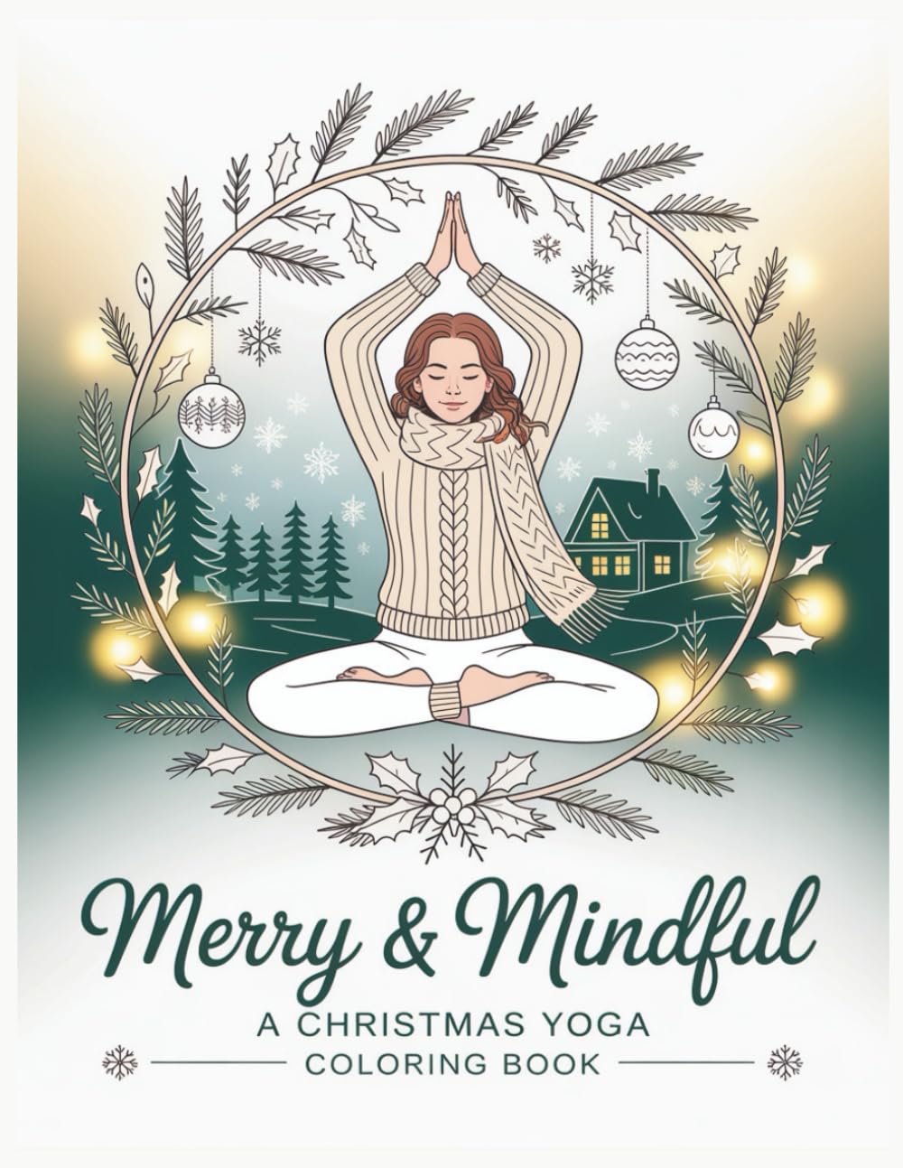Merry & Mindful: A Christmas Yoga Coloring Book: Festive Yoga Poses, Cozy Winter Designs, and Calming Patterns for a Stress-Free Holiday