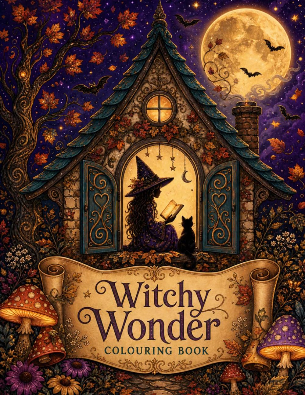 Witchy Wonder: A Cozy Adult Colouring Book