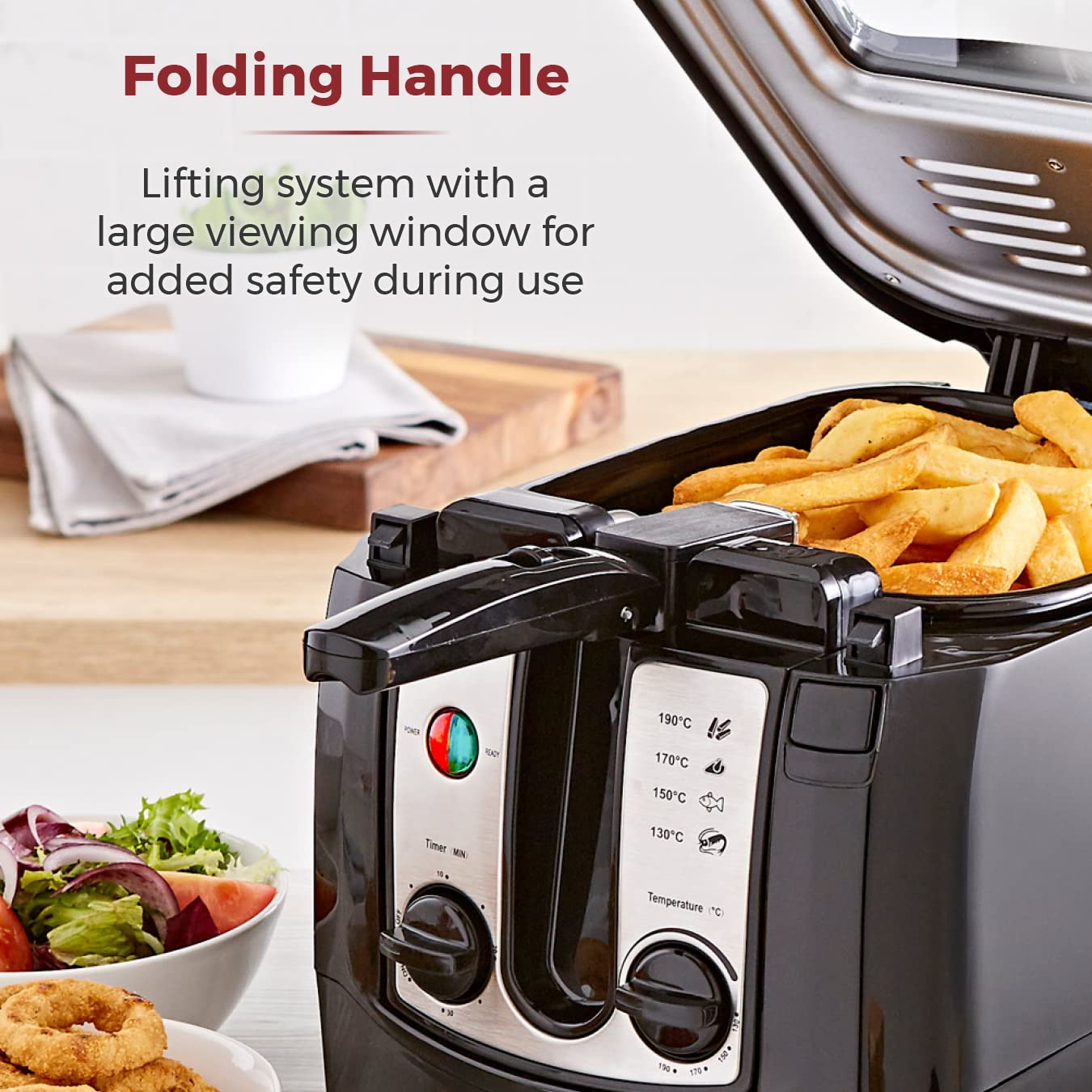 Buy Tower T17002 Deep Fat Fryer with Adjustable Thermostat, 3L, 2300W