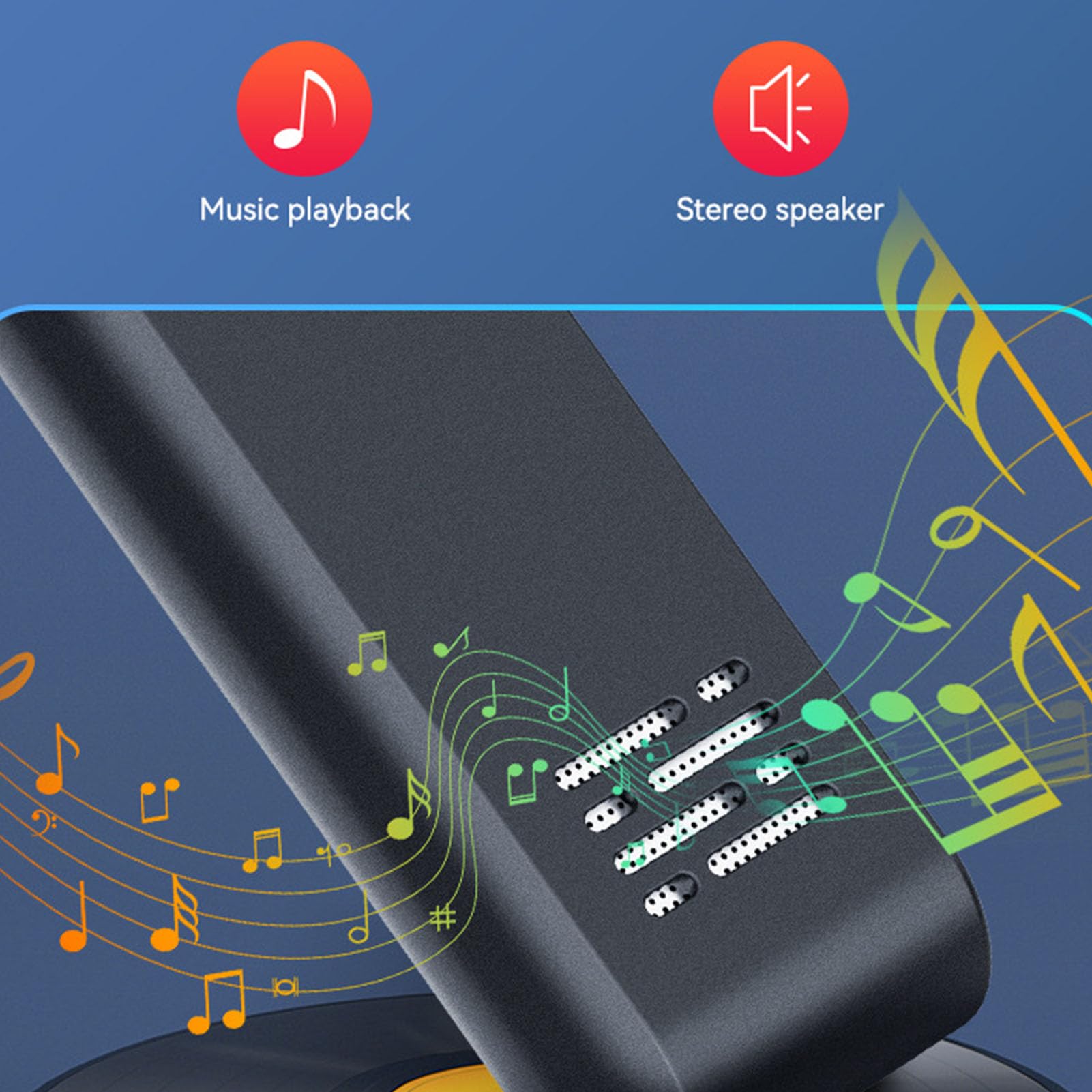 Cyfrowy Dyktafon, Bezstratny Dyktafon HiFi Aktywowany Głosem z Odtwarzaniem, Redukcja Szumów Urządzenie Rejestrujące Dźwięk do Wykładów, spotkań, Wywiadów (-2610240115715)