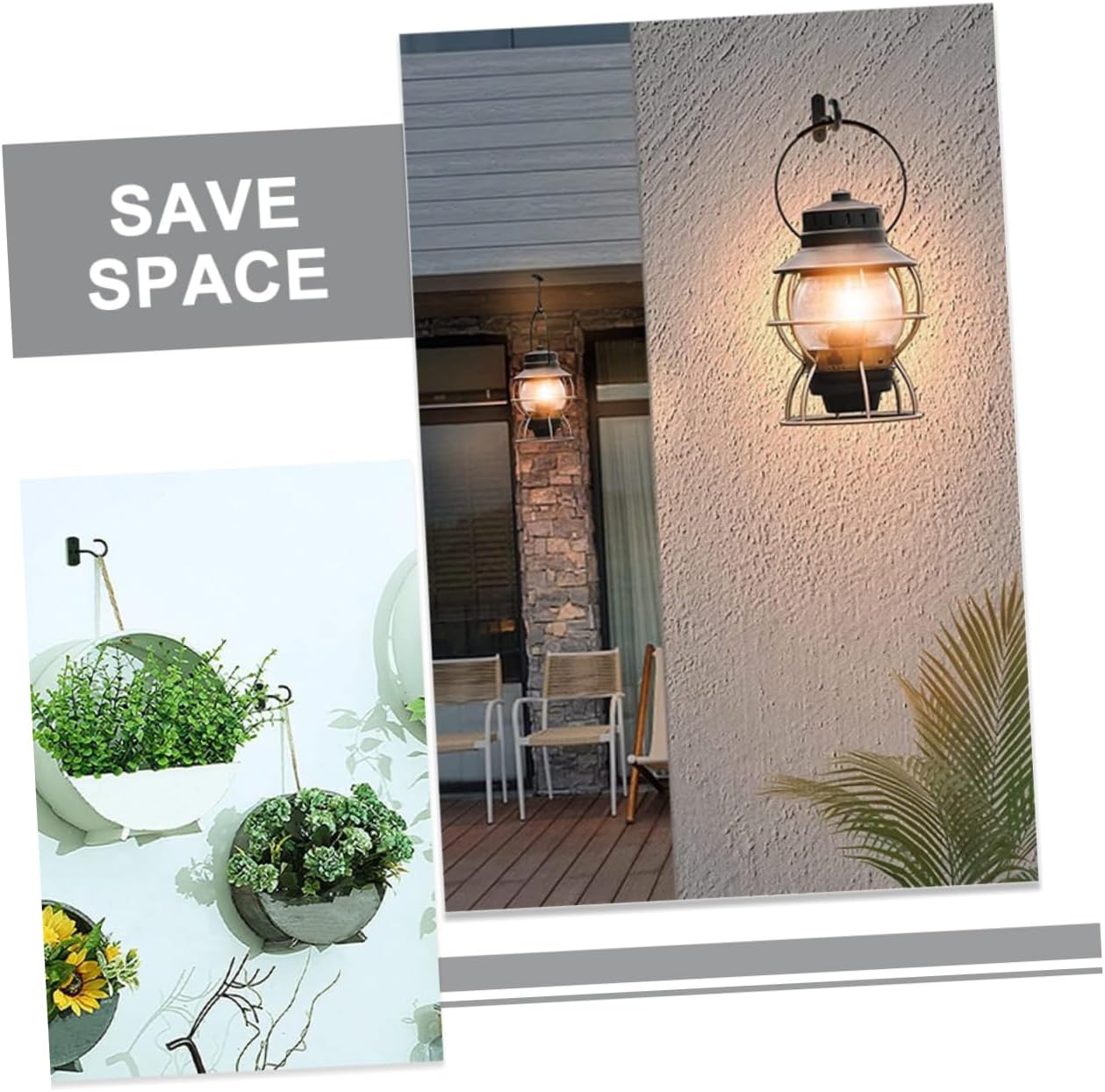 BESPORTBLE 10sets Outdoor Hooks Heavy Duty Iron Hooks Garden Plant Hangers Decorative Light Hangers Bird Feeder