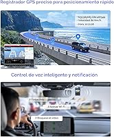 Vista 8 de VIOFO A329S 4K 60FPS Cámara de salpicadero delantera y trasera, cámara Dual de salpicadero 4K+2K para autos, modo de estacionamiento de ahorro