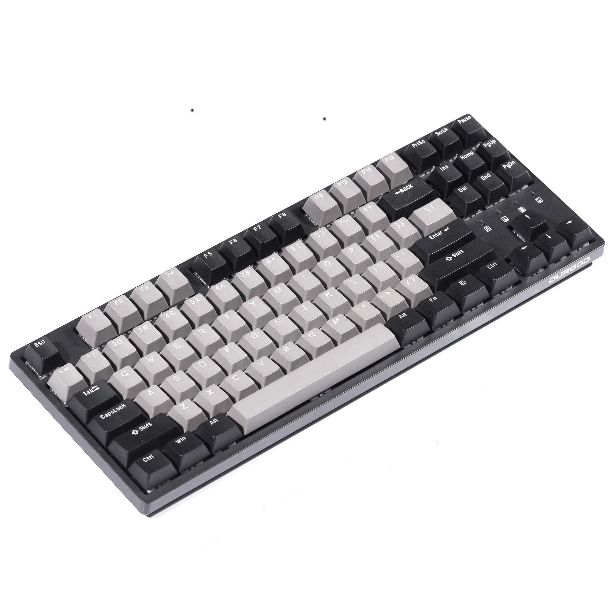 DURGOD Taurus K320 TKL Mechanical Gaming Keyboard - 87 Keys - Double Shot PBT - NKRO - USB Type C (Cherry Brown, Space Grey) — view 13