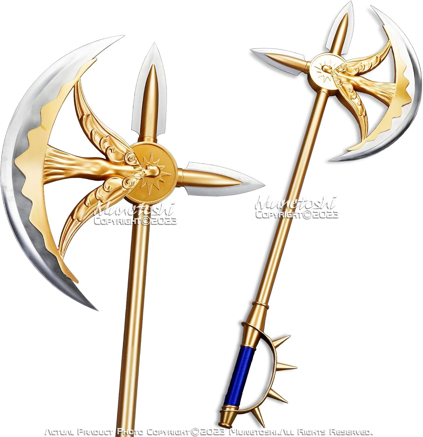 Munetoshi 46.5 Inches Stainless Steel Rhitta Escanor Lion Pride Sin Axe Anime Manga Decoration