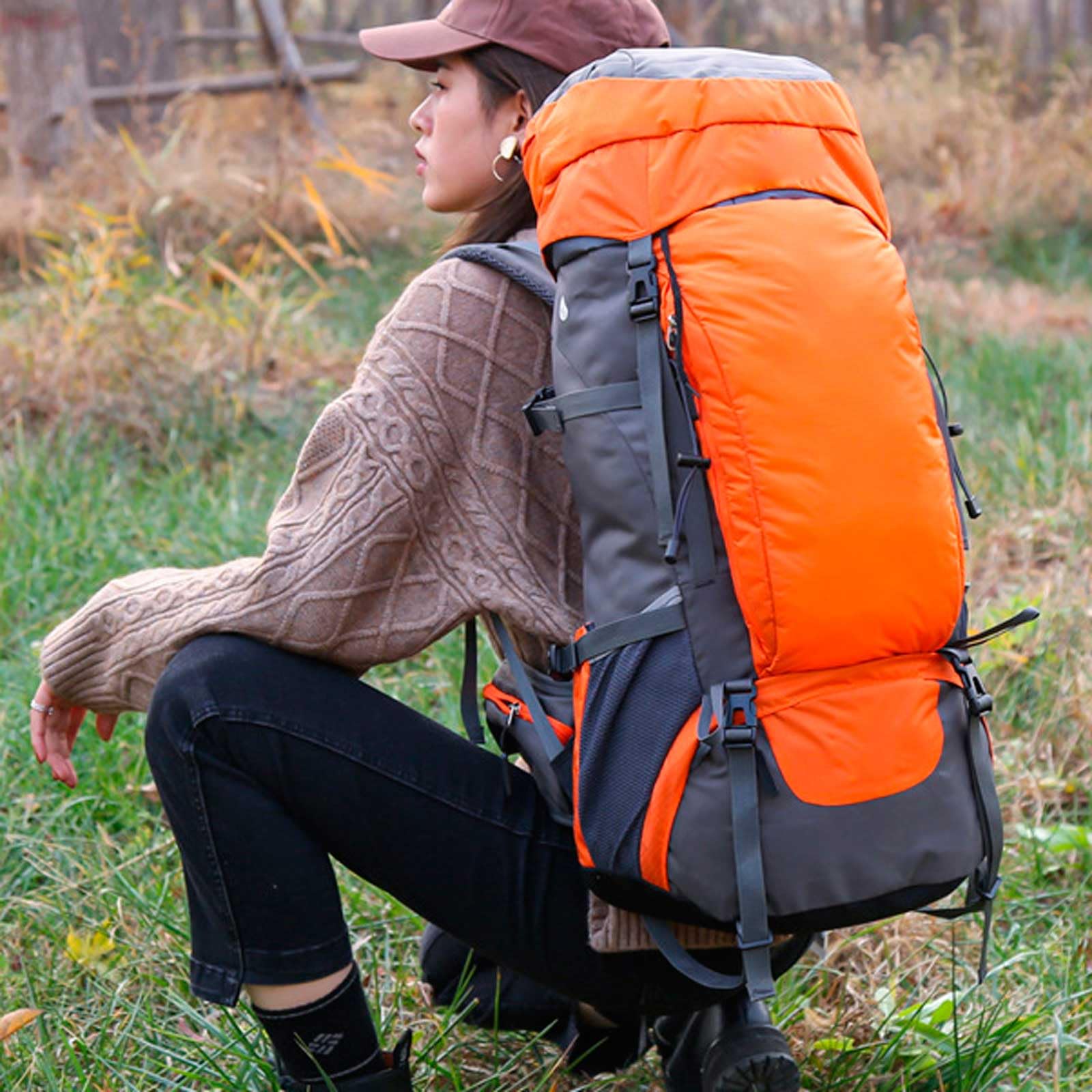 Hiking Trekking Bag With Rain Cover 65 Ltrs Travel Bags Rucksacks Outdoor Daypack Travel Waterproof At ₹ 820/piece | Trekking Bag In New Delhi | ID: 21091317748 - View #9