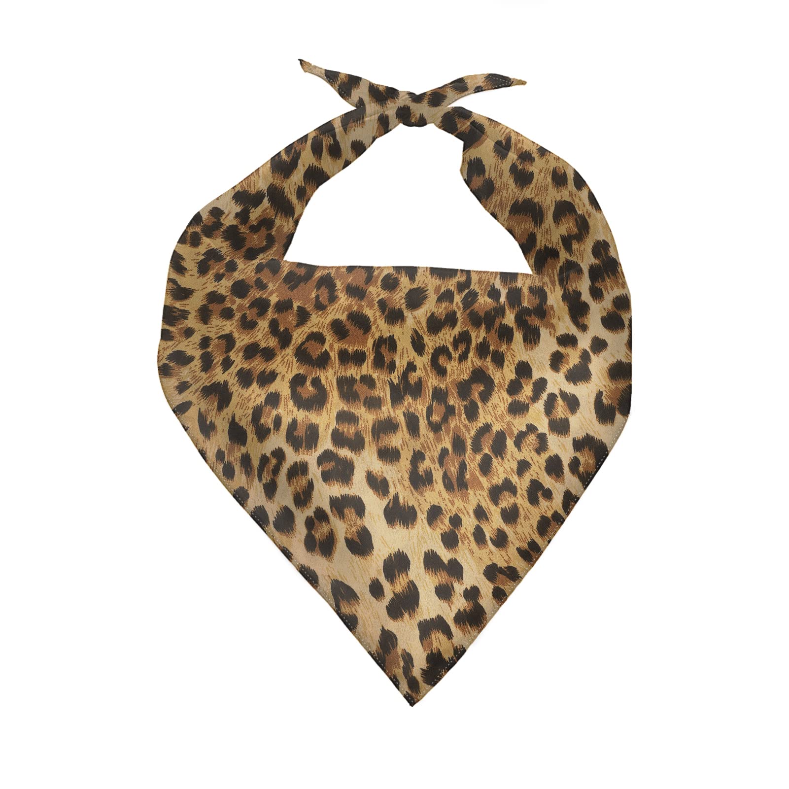 Forchrinse Leopard Print Dog Bandana for Small Medium Large Dog,Soft Comfortable Pet Triangle Bibs Scarf for Puppy Cats Dogs — image 1