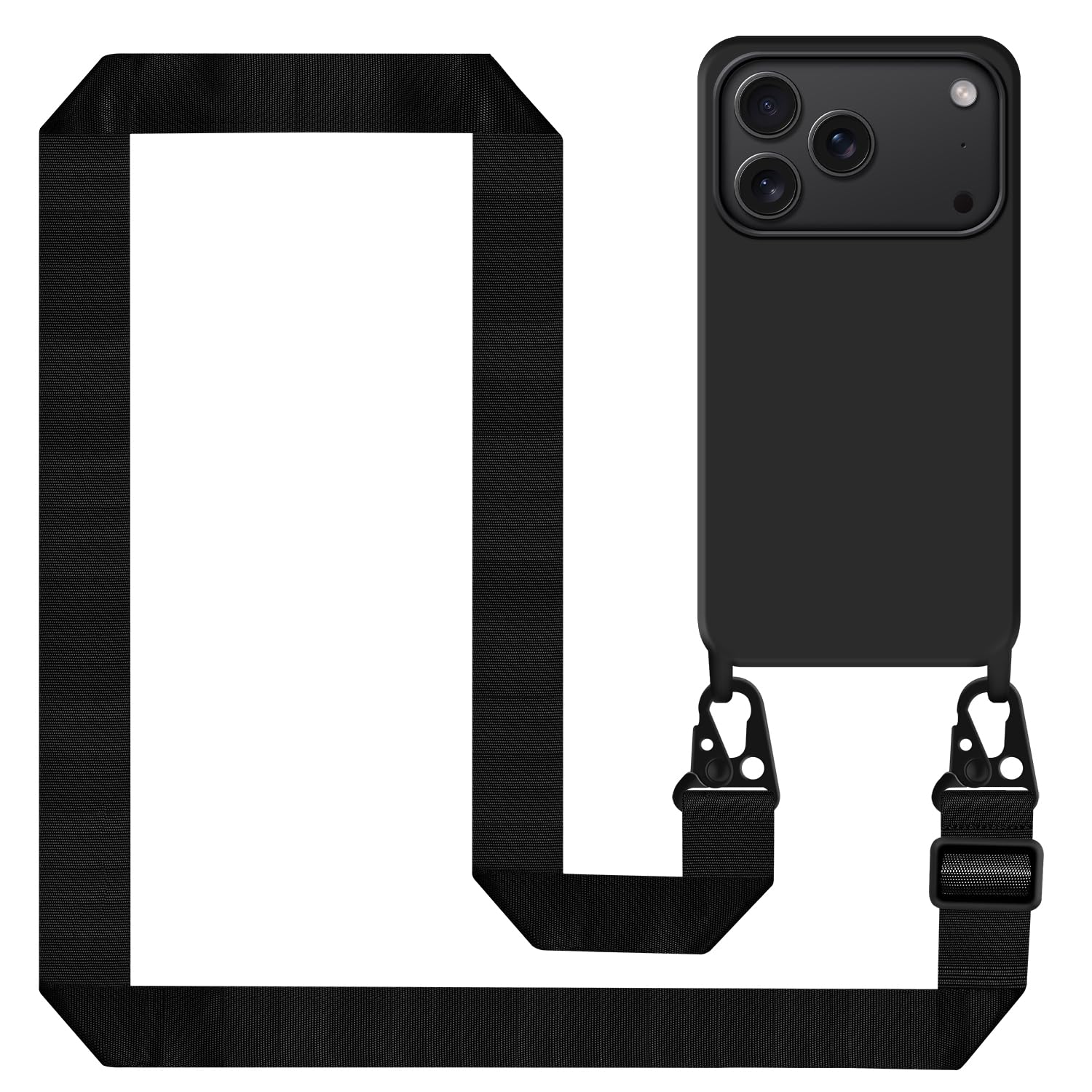 Galful telefoonketting hoes voor iPhone 17 Pro met band, halsketting iPhone 17 Pro siliconen hoes met koord om om te hangen, afneembare verstelbare lanyard case, TPU stootvast cover - zandroze Galful telefoonketting hoes voor iPhone 17 Pro met band, halsketting iPhone 17 Pro siliconen hoes met koord om om te hangen, afneembare verstelbare lanyard case, TPU stootvast cover - zandroze