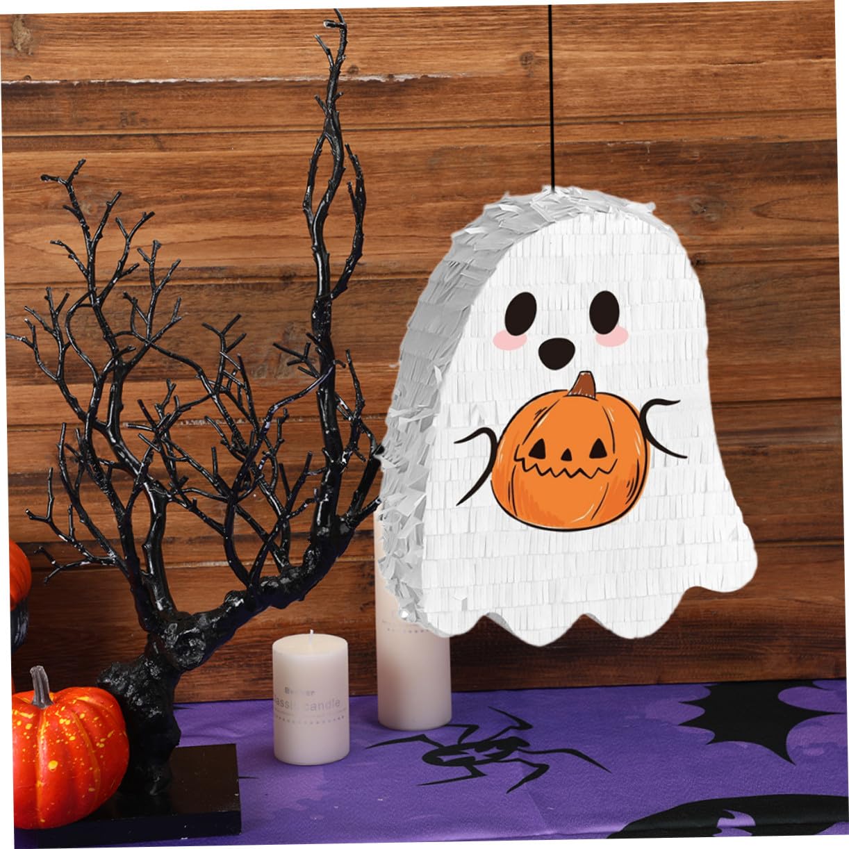 Halloween Pinata z Wiszącym Duchem Wytrzymała Piñata Słodycze Do Dekoracji Imprezowych Wielofunkcyjna Dekoracja Halloweenowa Do Wnętrz i Zewnątrz