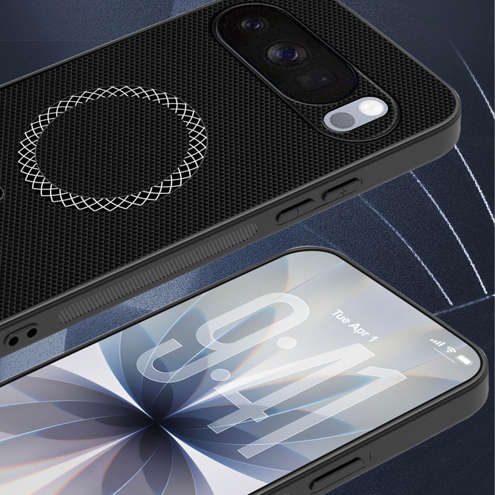 Generico Custodia Per 10 Pro XL/10 PRO/10, Ultra Sottile Case With Anti-Impronta Protezione Fotocamera Ricarica Wireless Guscio(Nero,11 Pro XL)