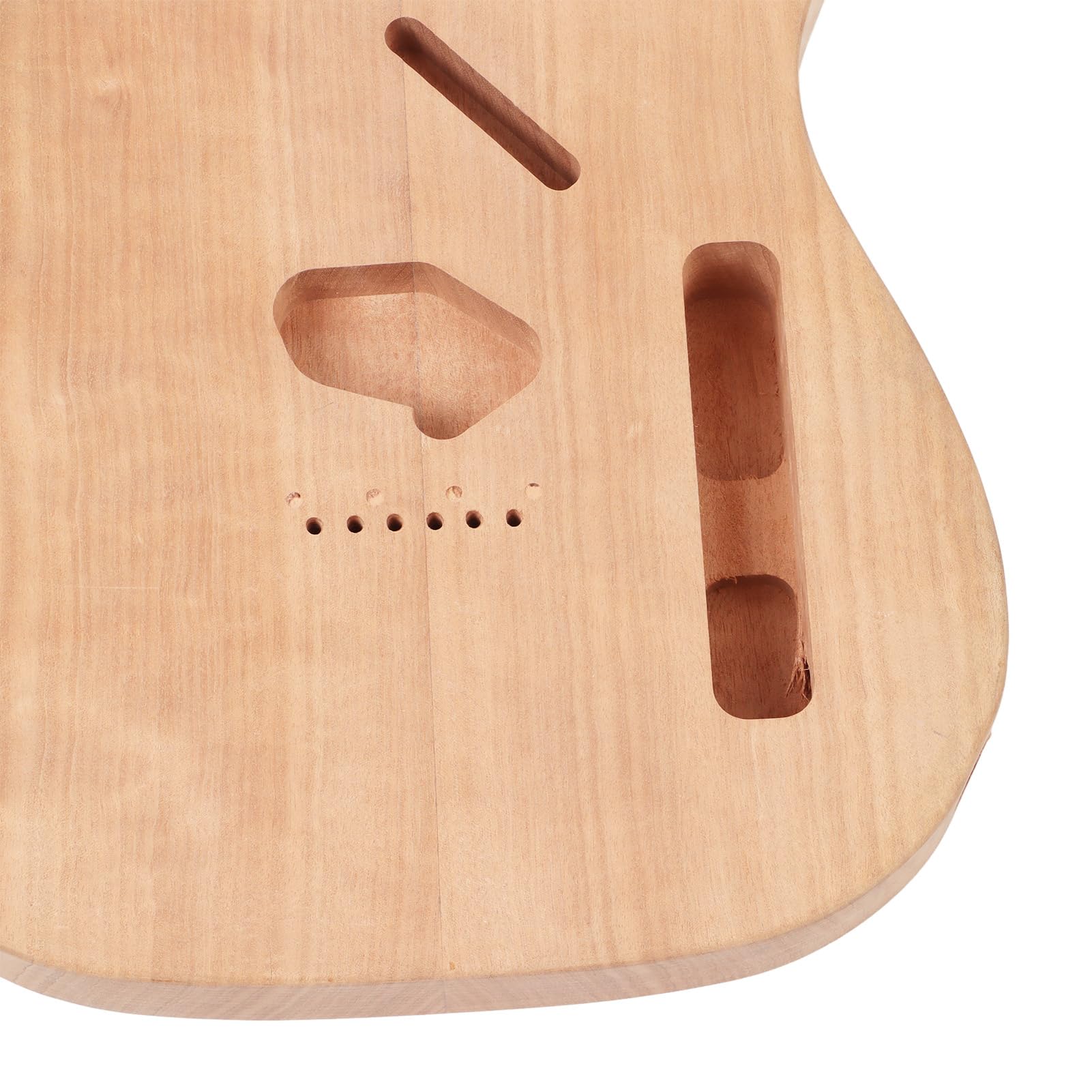Canna per Chitarra Elettrica Non Finita, Mogano, Ricambio Vuoto per Corpo Chitarra Elettrica Professionale Fai-da-te per Aspetto e Suono Personalizzati (GSB10)