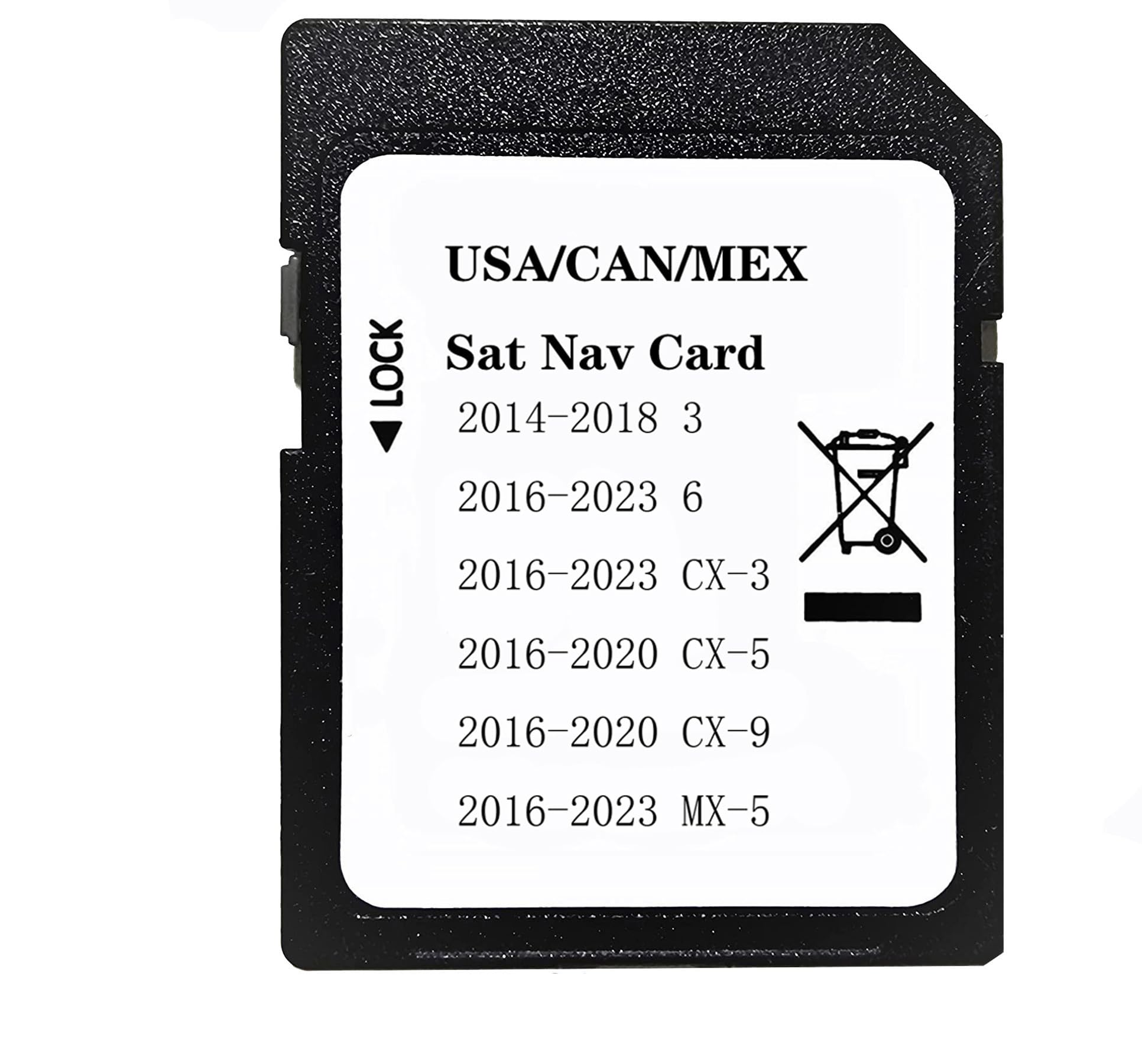 Latest Navigation SD Card Compatible with 2016-2020 CX-5 / CX-9, 2014-2018 3, 2016-2023 6 / CX-3 / MX-5
