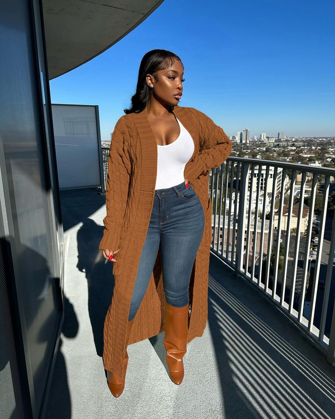 Nimsruc Cardigan Sweaters for Women Casual - Image 2