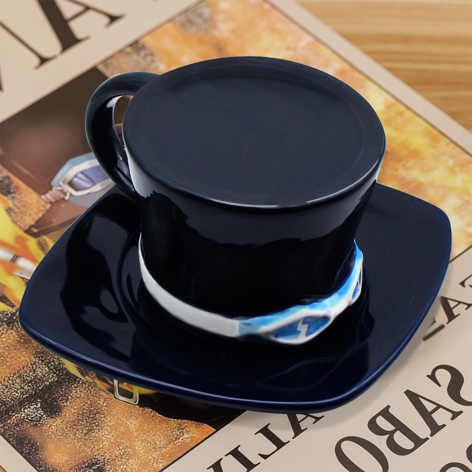 parknshop One Piece Anime Merch Fun Coffee Mugs,One Piece Manga Tea Milk Coffee Cup Gift for Birthday Decorations,Anniversary