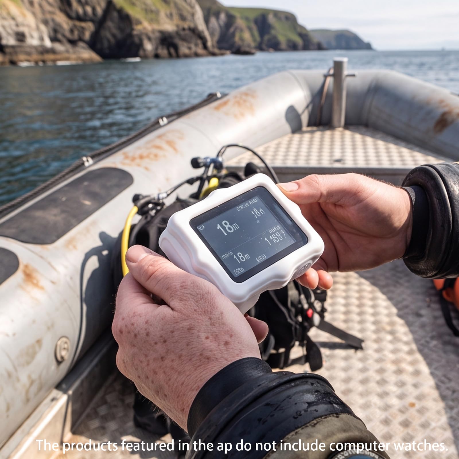 silikonowy futerał ochronny dla Shearwater Perdix (pomarańczowy) | 3 szt. silikonowy futerał ochronny dla Shearwater Perdix AI/SA/2, pomarańczowy
