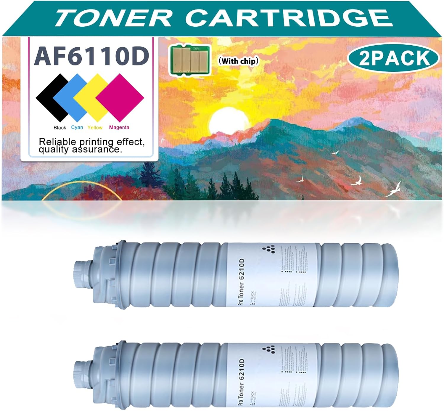 Amazon.com: BYEZQYB AF6110D Toner Cartridge Compatible for Ricoh ...