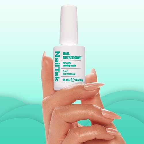Miniatura 5 de Nail Tek Nutricionista - Fortalecedor de uñas y reparación de uñas dañadas y peladas, cuidado hidratante 5 en 1, 0.5 onzas líquidas