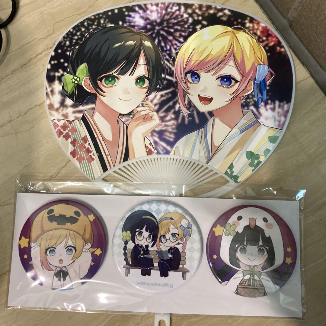 Amazon.co.jp: ハコニワリリィ 夏祭り パリ 入場特典 うちわ 缶