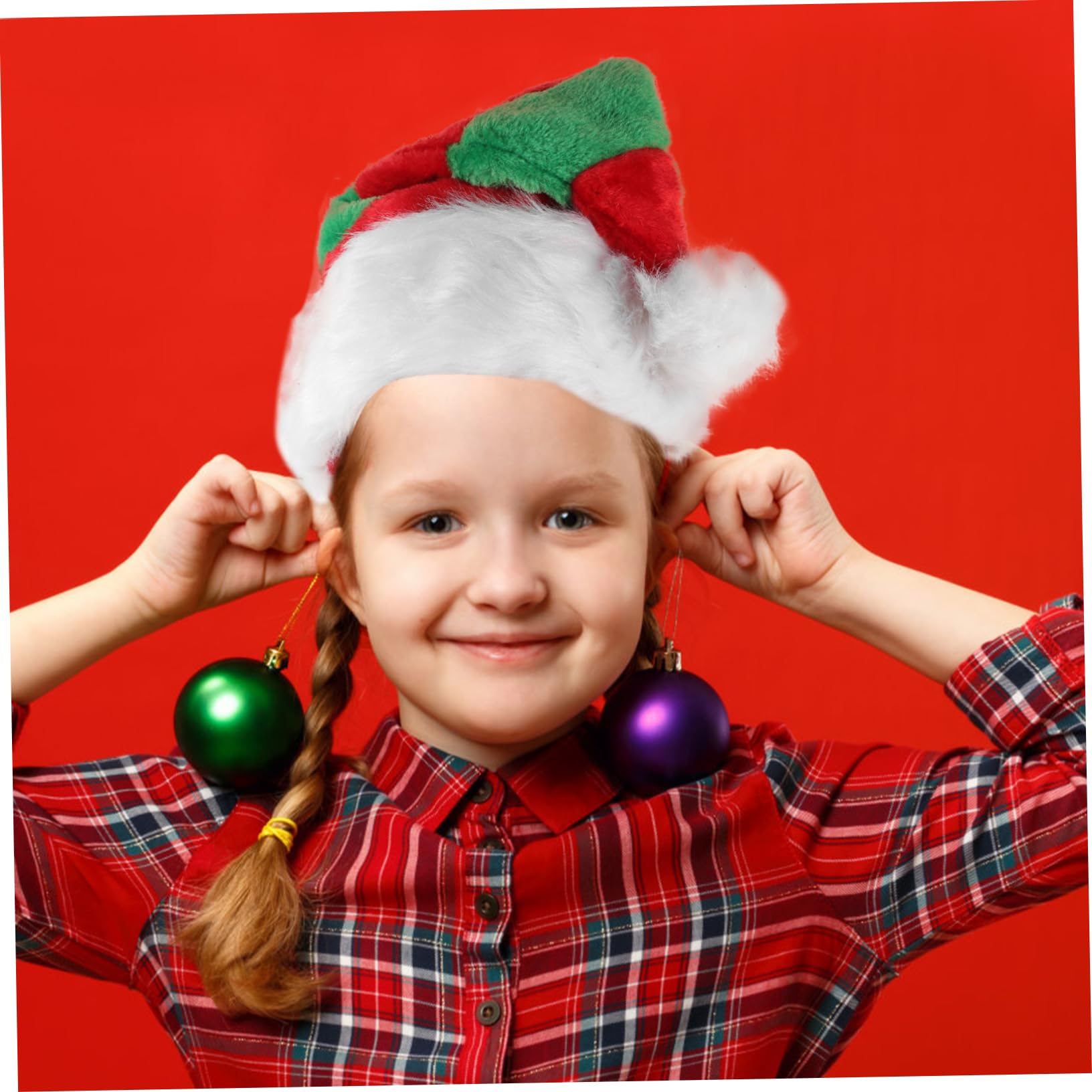 Ciieeo 5st Weihnachts Mann Hut Zylinder Weihnachtsschmuck Weihnachtsmütze, Weihnachtsmütze Schicke Weihnachtswintermütze Requisite Hut Weihnachten Plüsch