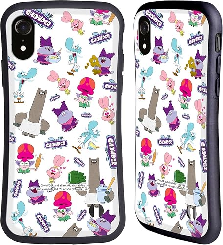 Head Case Designs Officially Licensed Chowder Animated Series Pattern Graphics Hybrid Case Compatible with Apple iPhone XR