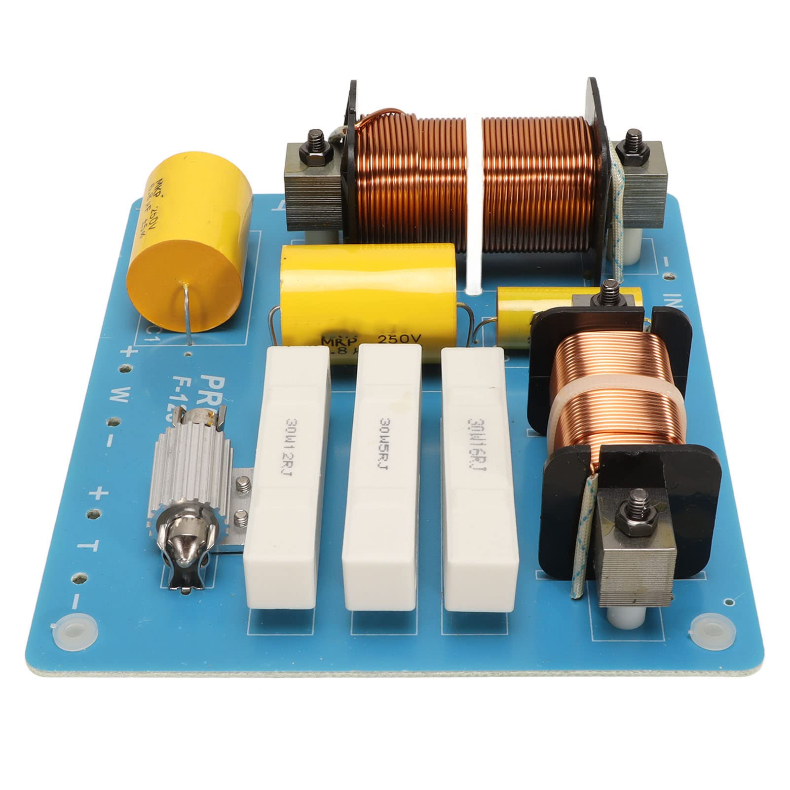 2 Way Professional Crossover for Outdoor Stage Speaker 800W Maximum Power Amplifier Treble Bass Frequency Divider,Audiophiles and DIY Enthusiasts,PCBA