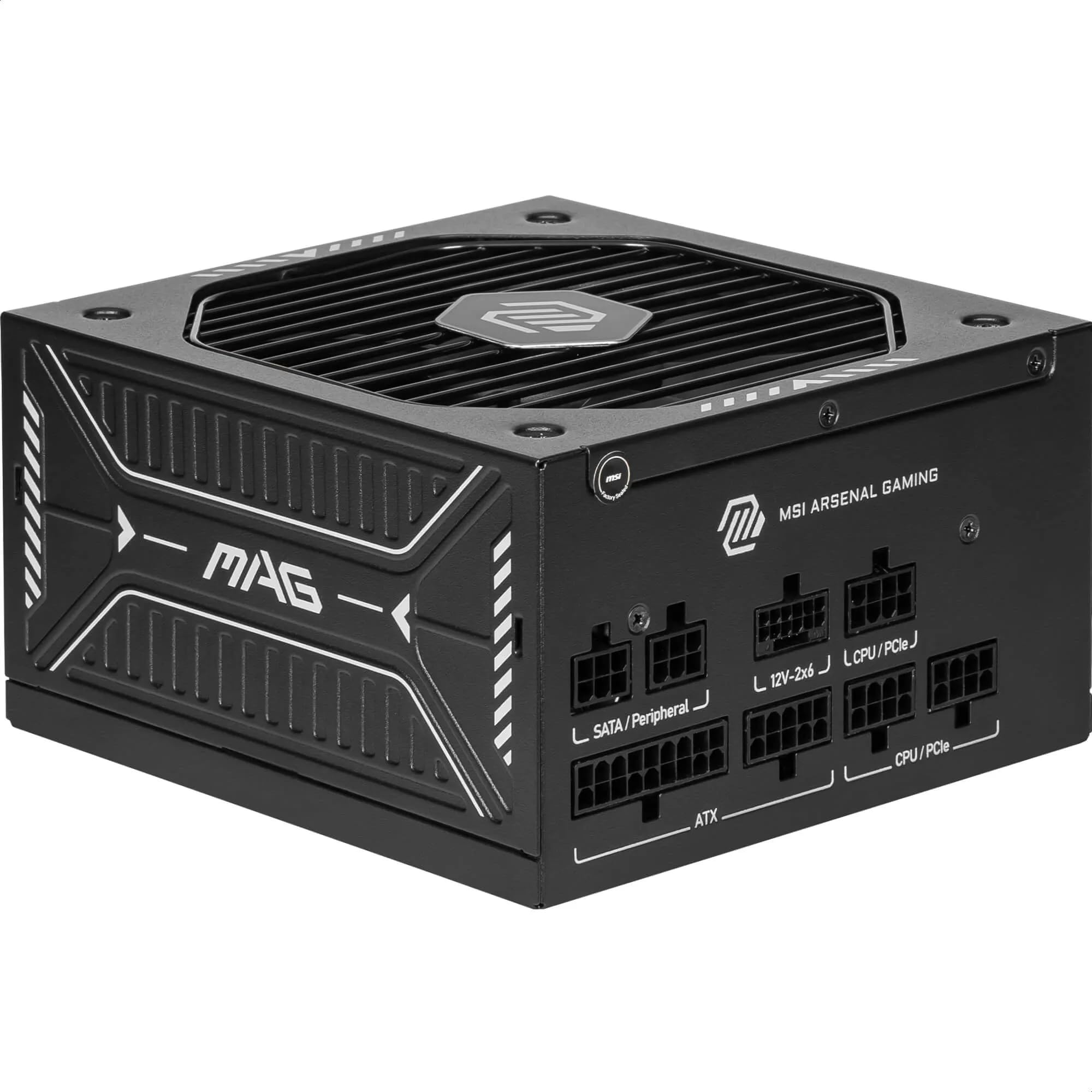 MSI MAG A750GLS PCIE5 Alimentatore ATX - 750W 80 PLUS Gold, ATX 3.1, Supporto GPU PCIe 5.1, connettori 12V 2x6 pin nativi e bicolore, cavi con guaina marcata