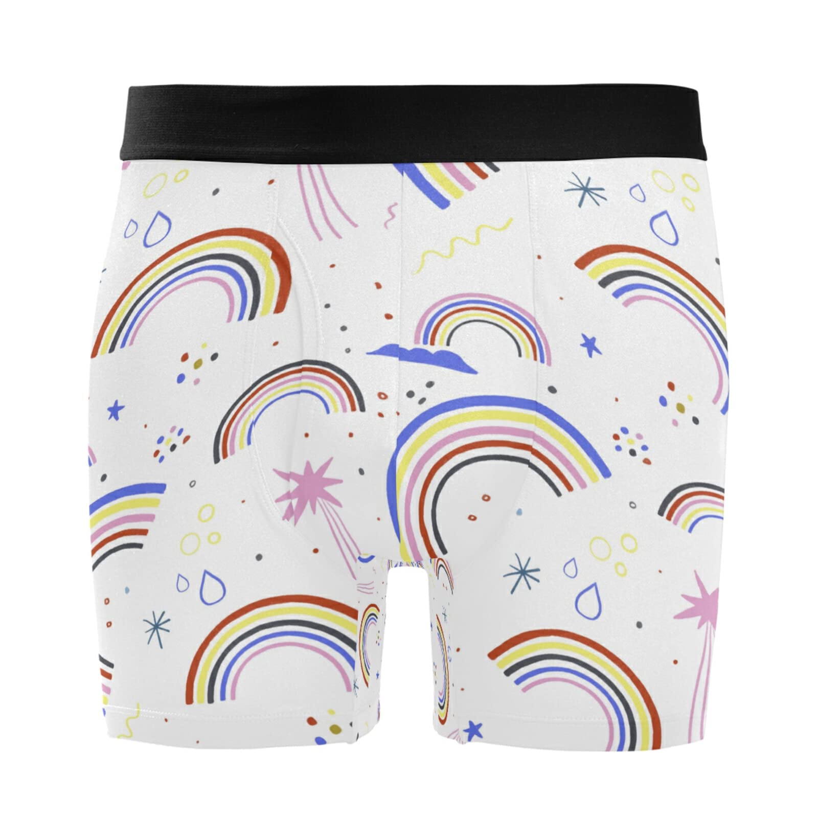 Bóxer para hombre cómodo estilo casual con estrellas y nubes Vnurnrn pack de 2 7