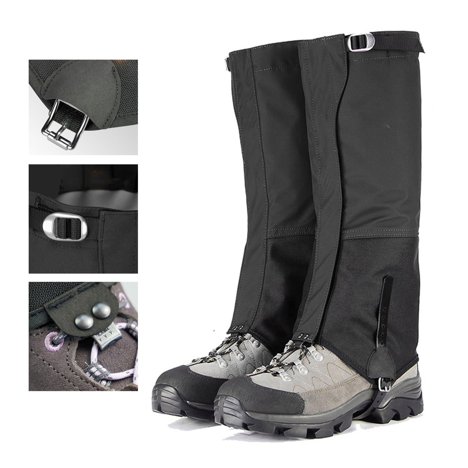Beingamaschen, Atmungsaktive Schlangengamaschen, Verstellbare Schuhgamaschen, Verschleißfestes 1000D-Gewebe for Alle Outdoor-Sportarten Und Arbeiter (geeignete Schuhgröße: 38–46)