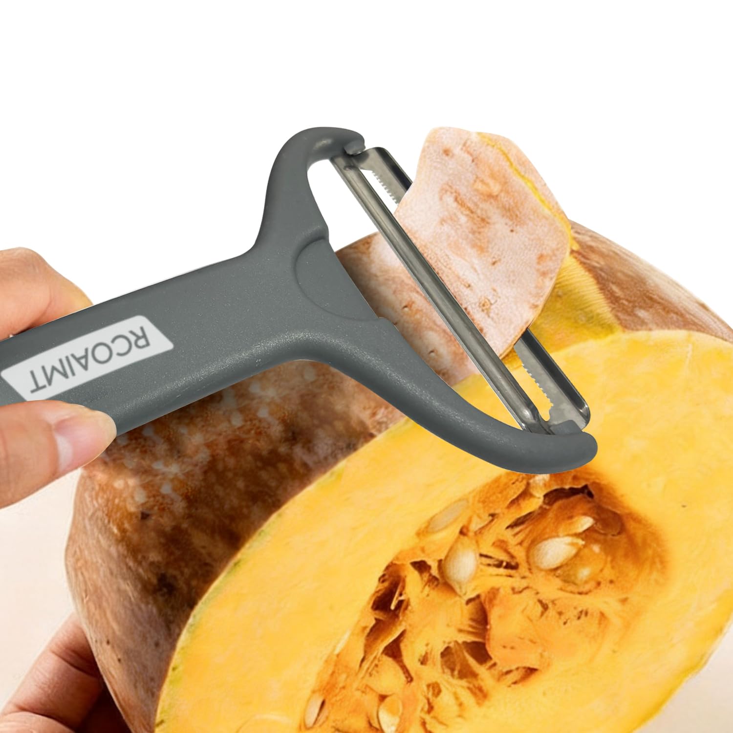 Pelador de repollo y con mango antideslizante, pelador de verduras tamaño Lagre, triturador de repollo, para patatas, calabaza (pelador grande en Y)
