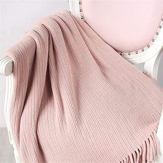 Około 125 x 170 cm różowy koc na sofę klimatyzator koc przylegający lekki i miękki koc na sofę odpowiedni na wszystkie pory roku