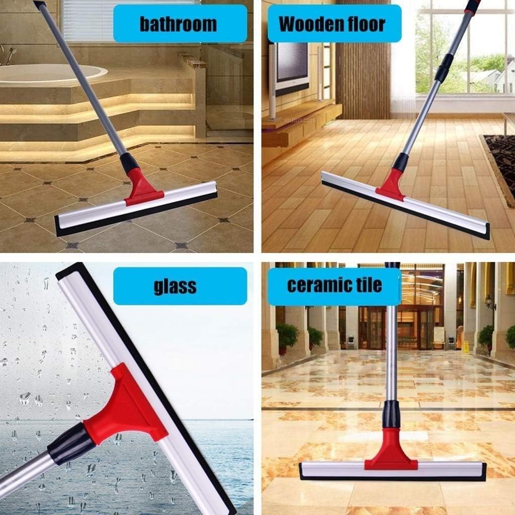 Floor Wiper-Heavy Duty Floor Squeegee Long Handle for Washing and Drying Tile Glass Marble and Wood Surfaces(35cm)