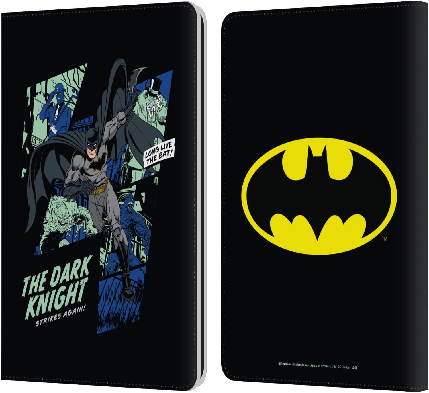 Head Case Designs Officially Licensed Batman DC Comics The Dark Knight Villains Breakout Leather Wallet Case Compatible with Kindle Paperwhite 1/2 / 3