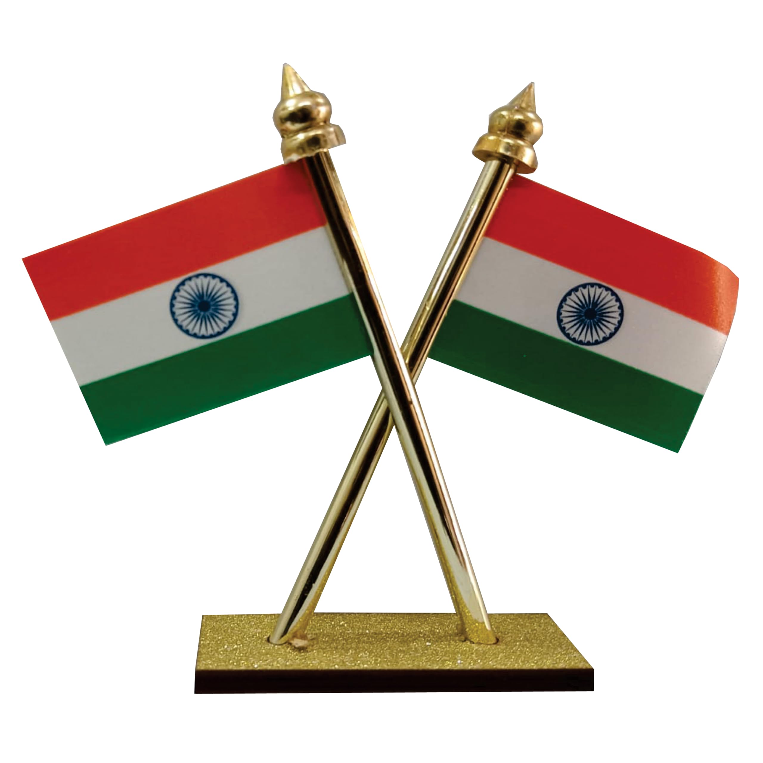 Scoodount 1 Pcs Double Side Indian Flage Dashboard for Table, car-image-32
