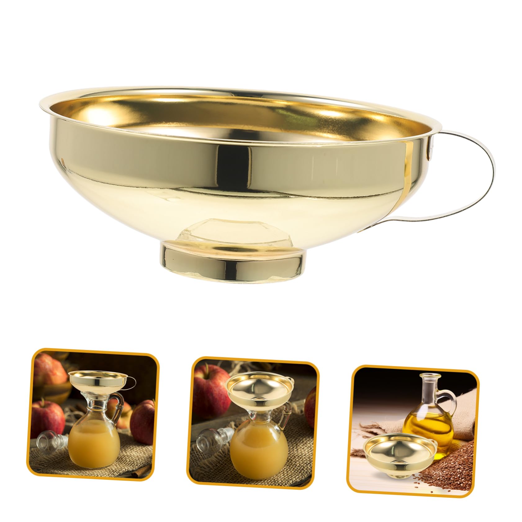 MAGICLULU 5 Piezas embudo envase acero inoxidable despensa cocina recipientes azeite tangas herramienta dosificadora de liquidos aparato de cocina suministros de cocina esenciales de cocina