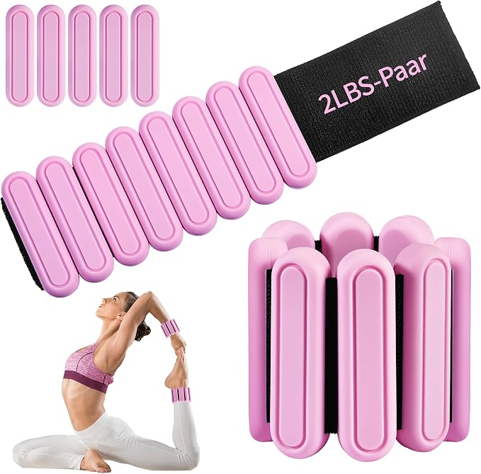 Pesi regolabili per polsi e caviglie, set da 0,9 kg 0,5 kg