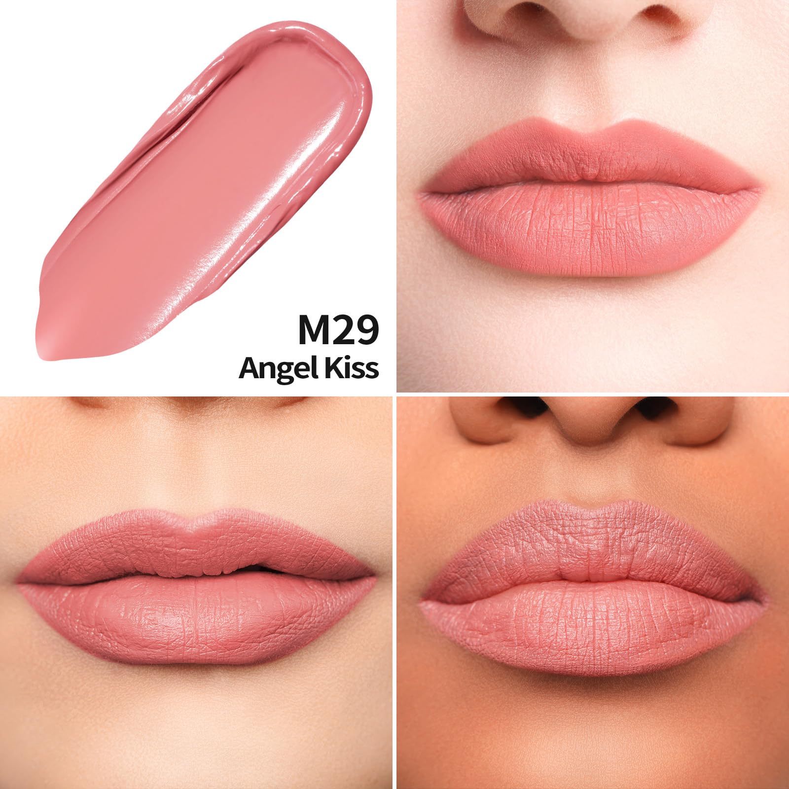 Oulac Matte Pink Lipstick for Women Liquid Lip Stick Long Lasting Lip Stain, High Impact Lipcolour - Image 3