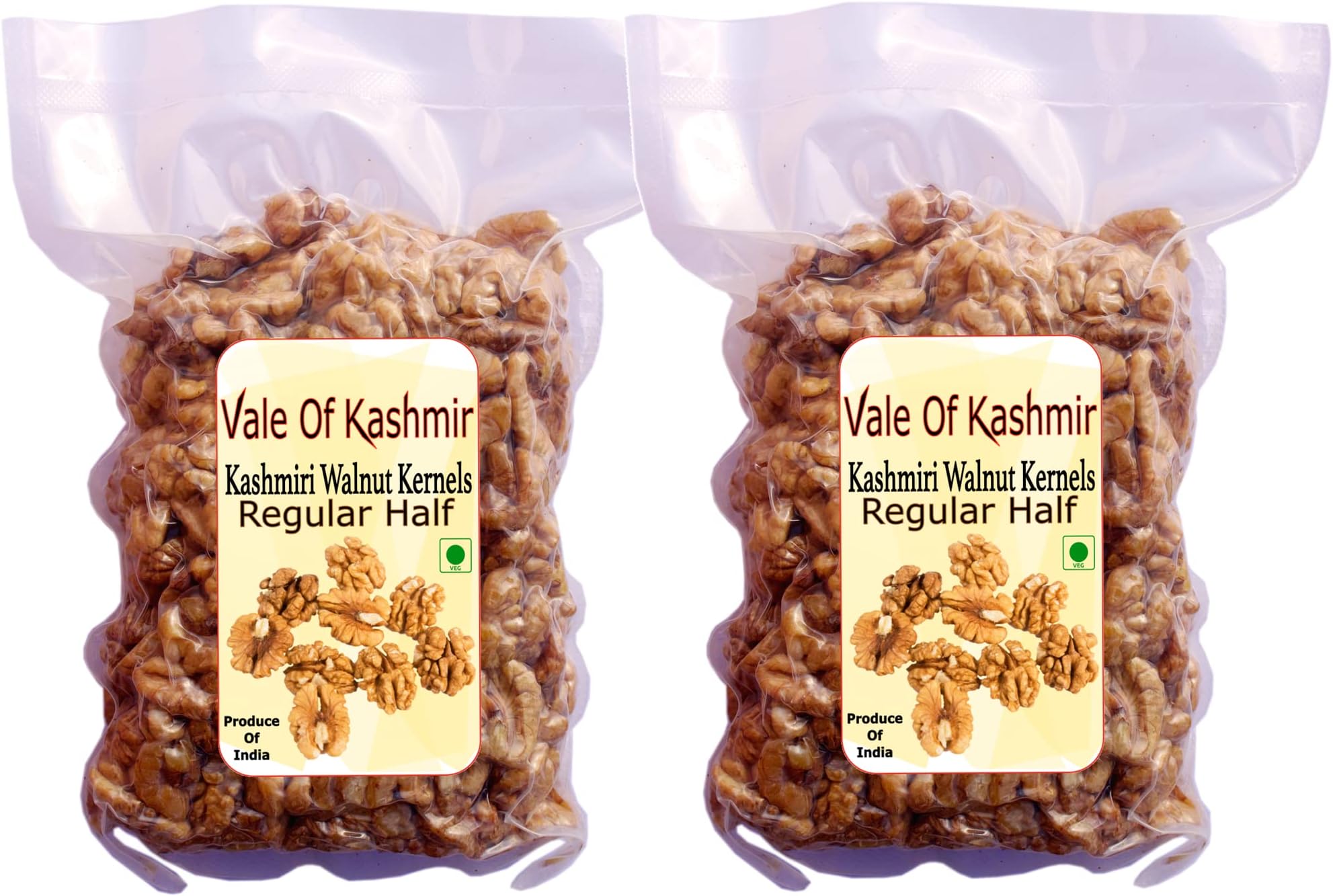 Vale Of Kashmir Walnut Kernels Premium Brown Half New Crop 2025 Year, 1 Kg Half Walnut Kernels Akhrot Giri Without Shell Walnuts