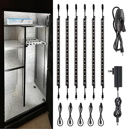 6-Pack Door Activated LED Safe Light Kit – 12 Inch, 5000K