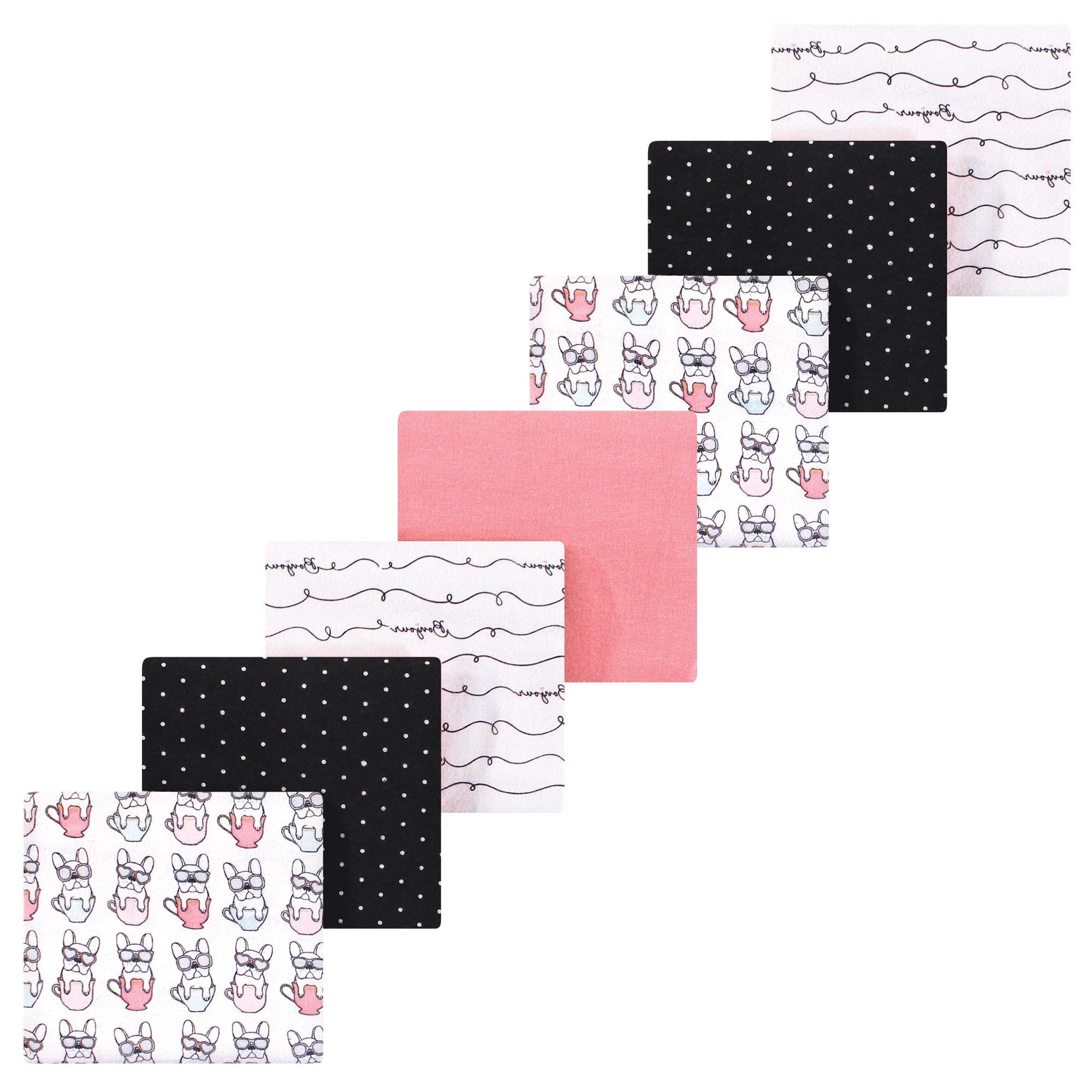 Luvable Friends Little Treasure Flannel Receiving Blankets 7pk