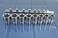 Vista 3 de 8 piezas Torx Plus 18-32EP Socket 1/2 pulgada de unidad cuadrada de reparación automática de impacto listo para herramientas