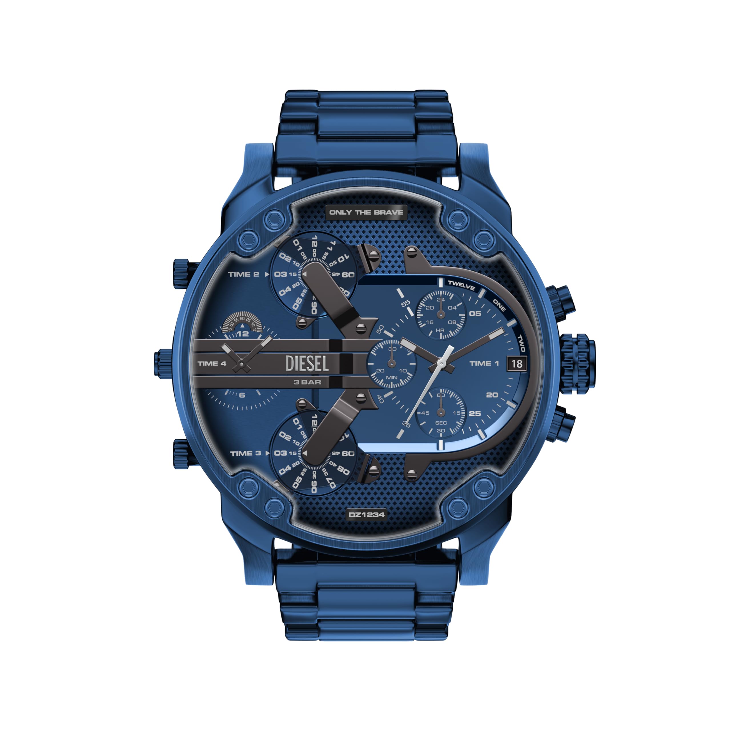 Diesel Mr. Daddy 2.0 Men's 57MM Blue Stainless Steel Watch, DZ7496