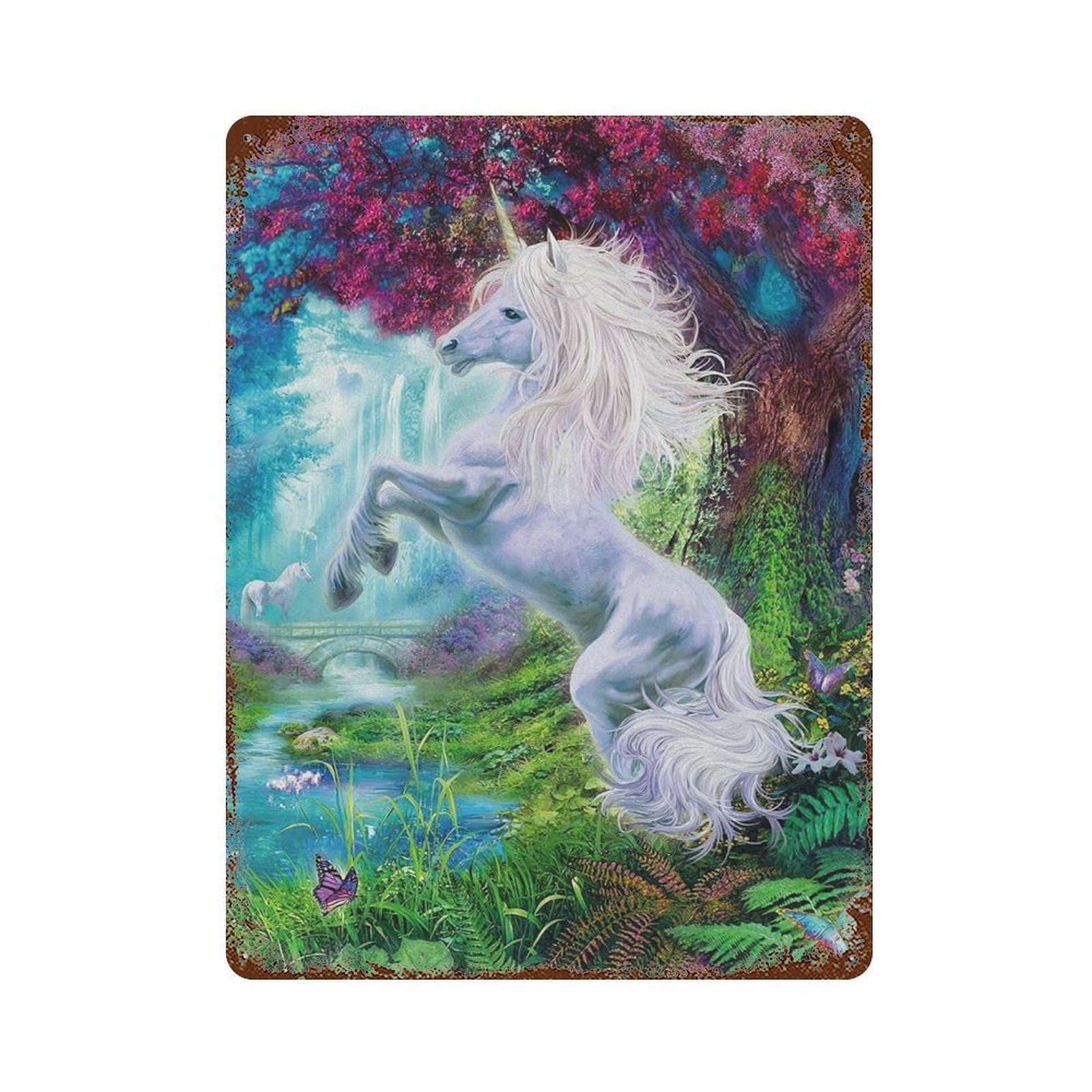 xiaoxiaoshen Unicorns (8) Wall Decor Art Metal Tin Poster Modern Home Decor Art Home Bar Shop Decorations Vintage Sign 40x30cm