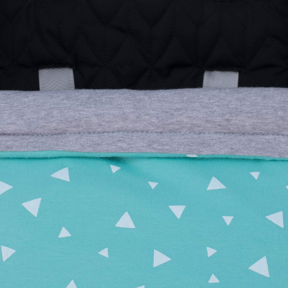 JYOKO Kids Manta Saco para Cochecito, portabebé (Mint Sparkles, Algodon)