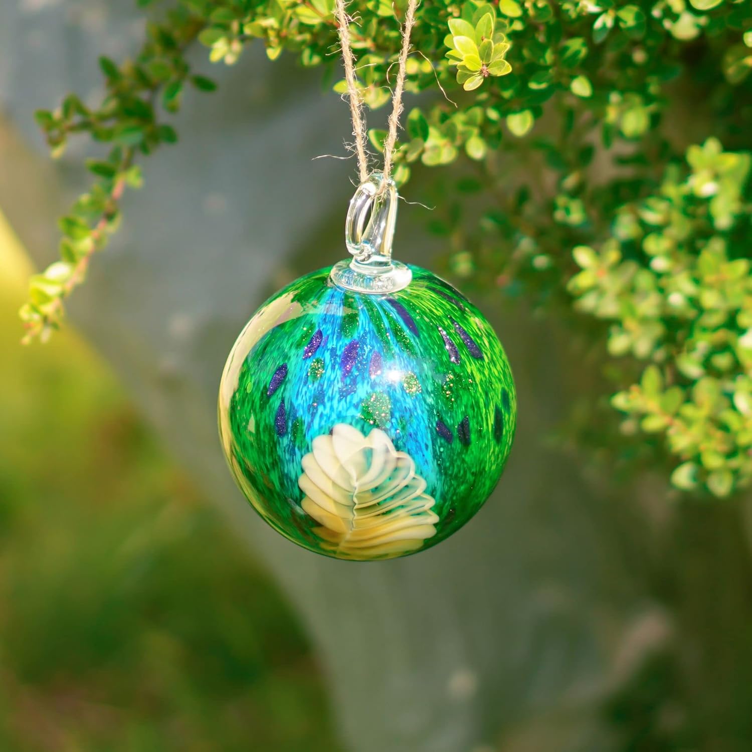 7pcs Rainbow Guardian Angel Crystal Suncatcher and 5" Hanging Gazing Balls for Ornament Friendship Balls Witch Ball