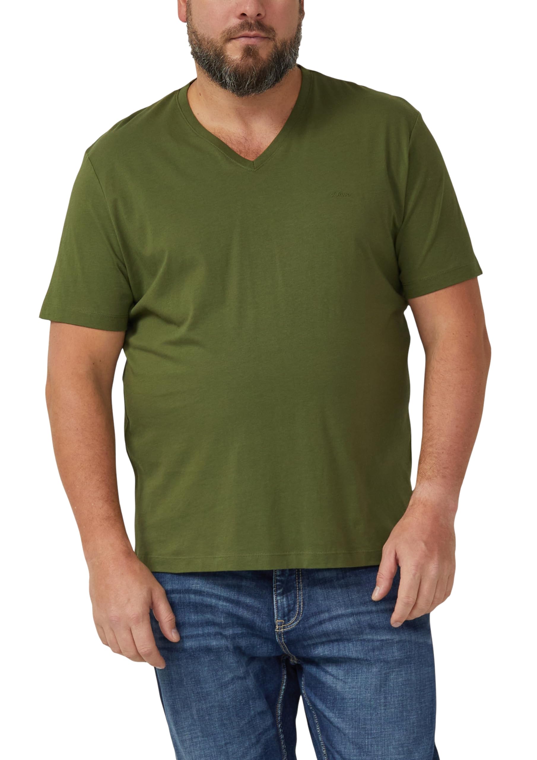 s.Oliver Big Size V-Neck T-Shirt, 7983, 4XL