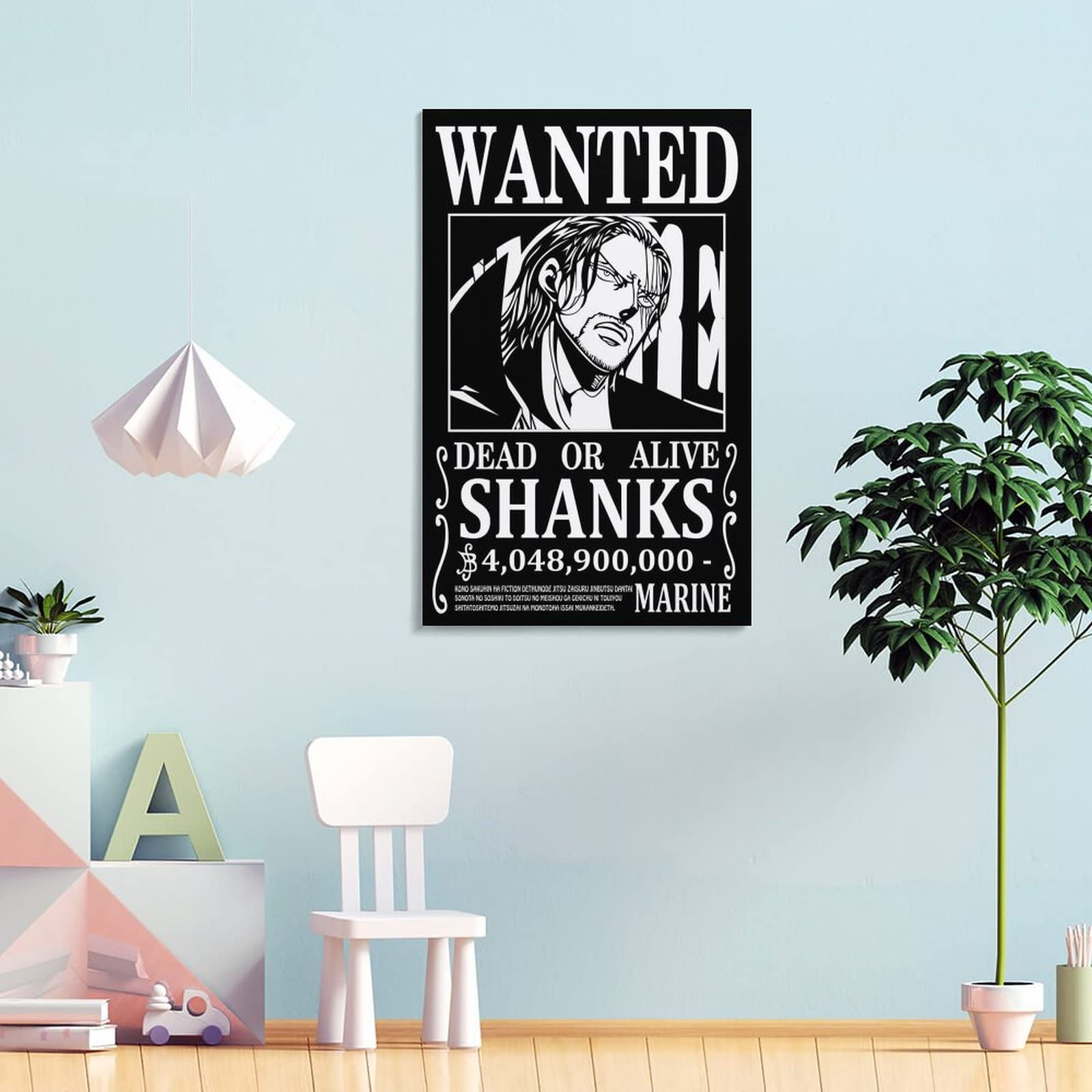 Amazon.co.jp: ワンピース シャンクス 指名手配キャラクターポスター 1