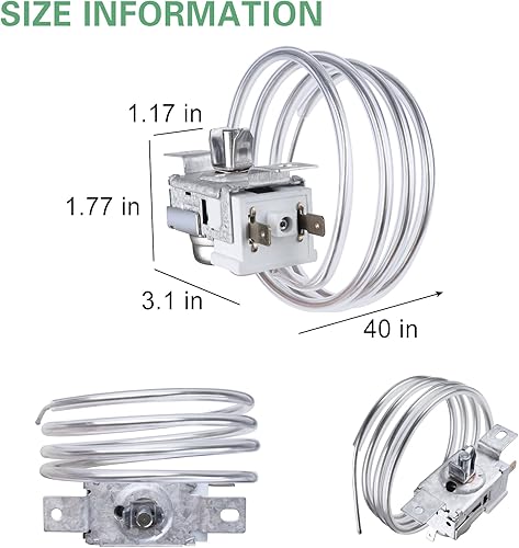 Miniatura 6 de Control de termostato WP2198202, termostato de refrigerador ultra duradero wp2198202, ajuste exacto para refrigeradores Whirlpool y Kenmore -